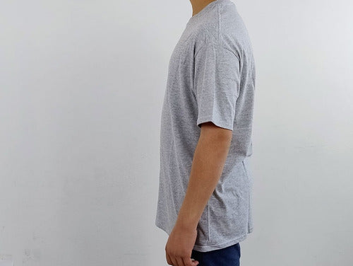 Playera Lisa Marca Óptima Color Gris Talla G