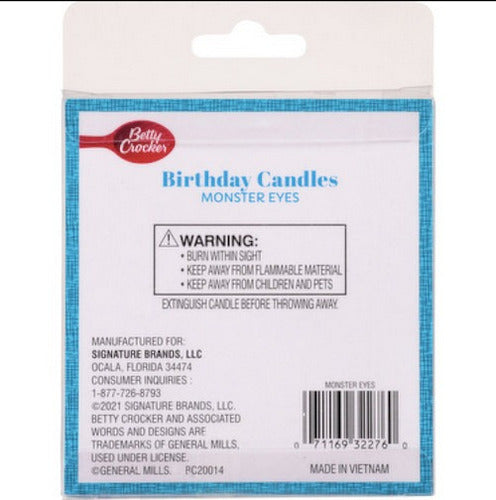 Velas Decorativas Para Pastel De Cumpleaños Ojos De Monstruo