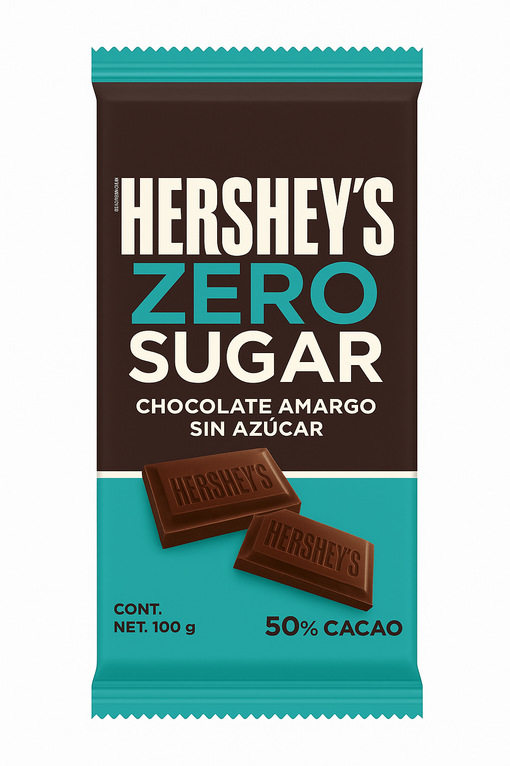 Chocolate sin azúcar con 50% cacao 100 gr