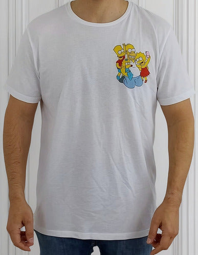 Playera Manga Corta De Los Simpson Talla G Hombre