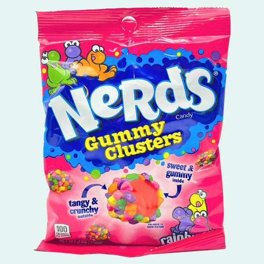 Gomitas suaves cubiertas de caramelos Nerds 100 calorias