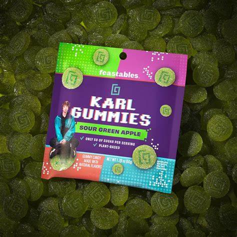 Gomitas ácidas sabor manzana verde 50g